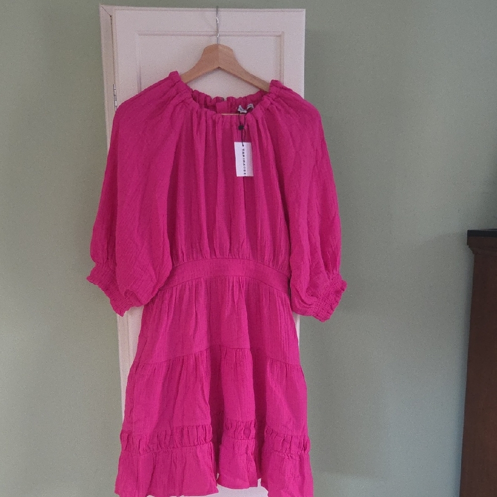 Elegant Fuchsia Mini Dress